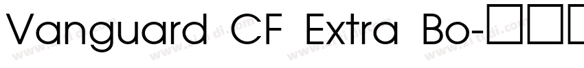 Vanguard CF Extra Bo字体转换